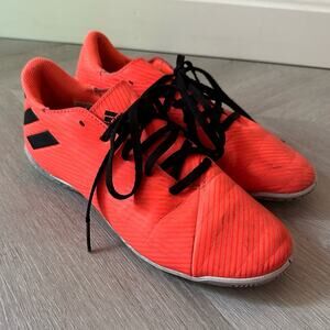 Adidas Nemesis Soccer Cleats Neon Orange US size 5 Big Kid Youth